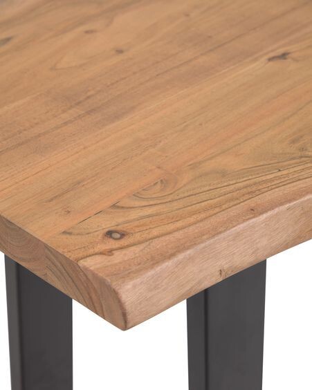 Consola Alaia de madera maciza de acacia con acabado natural 115 x 40 cm