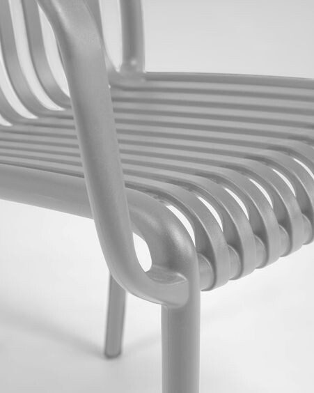 Silla de exterior Isabellini gris claro
