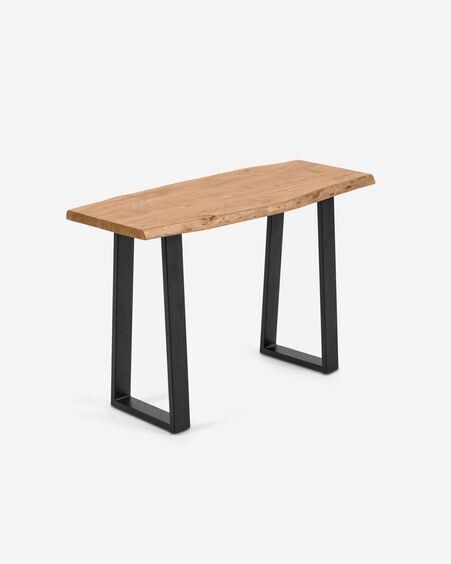 Consola Alaia de madera maciza de acacia con acabado natural 115 x 40 cm