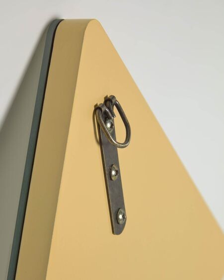 Espejo de pared Saori árbol amarillo de MDF 54 x 70 cm