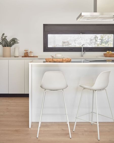 Taburete Brighter blanco altura 65 cm