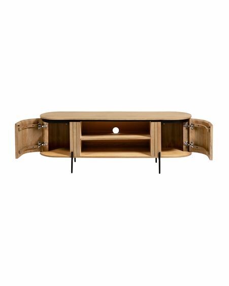 Mueble TV Licia de madera maciza de mango 160 x 56 cm