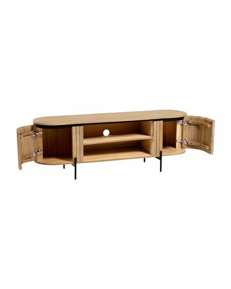 Mueble TV Licia de madera maciza de mango 160 x 56 cm