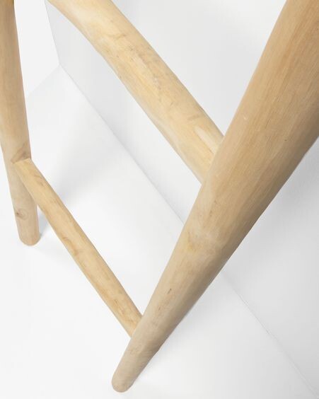 Escalera decorativa Marge de madera maciza de teca acabado natural 55 x 190 cm