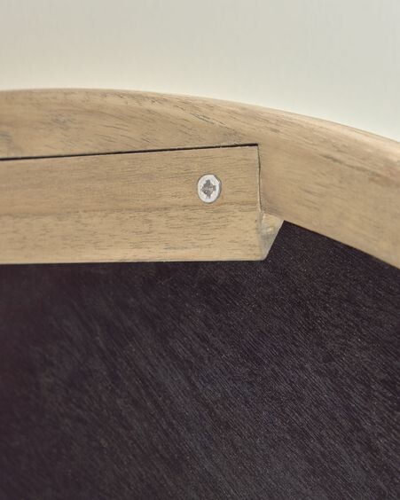 Espejo redondo Alum madera maciza mindi Ø 100 cm