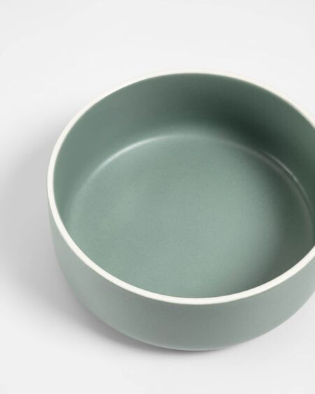 Set de bol grande y pequeño Shun de porcelana verde