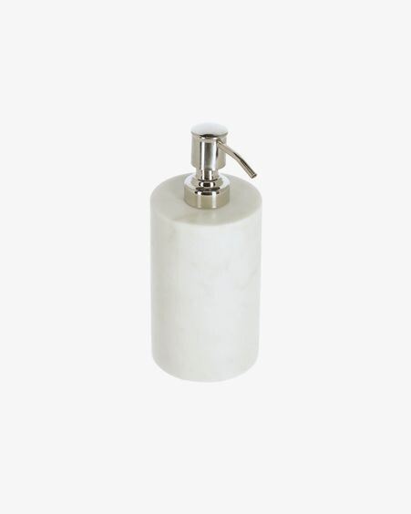 Dispensador de jabón Elenei de mármol blanco