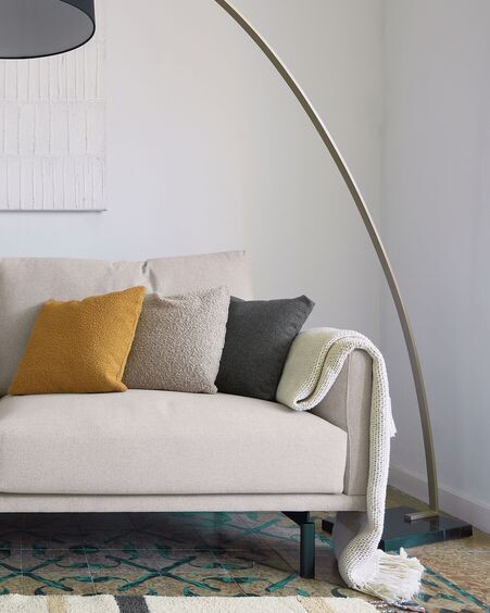 Sofá Galene 3 plazas beige 214 cm