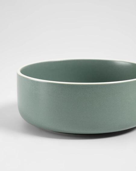 Set de bol grande y pequeño Shun de porcelana verde