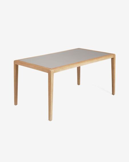 Mesa Better de polycemento y madera maciza de acacia 160 x 90 cm