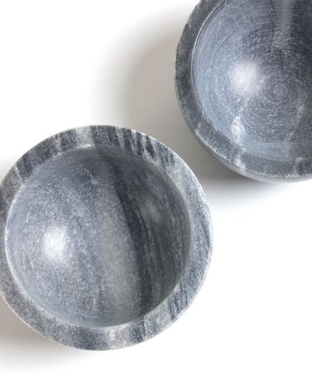 Set 2 bols Callhan mármol gris oscuro