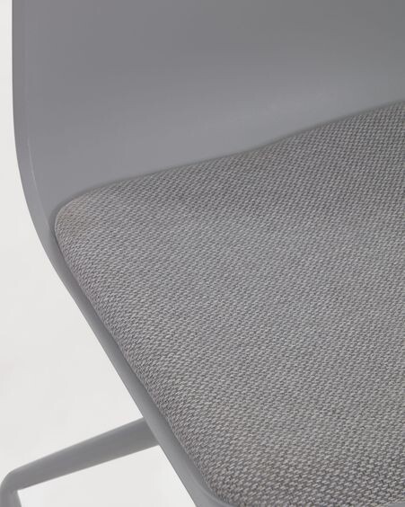 Silla de escritorio Ralfi gris con asiento gris oscuro
