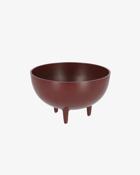 Cuenco Bintou de metal granate
