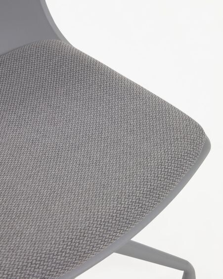 Silla de escritorio Ralfi gris con asiento gris oscuro