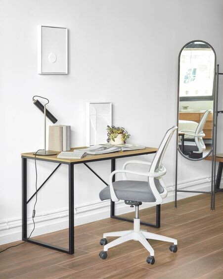 Silla de escritorio Melva gris