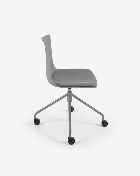 Silla de escritorio Ralfi gris con asiento gris oscuro