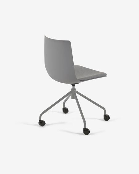 Silla de escritorio Ralfi gris con asiento gris oscuro