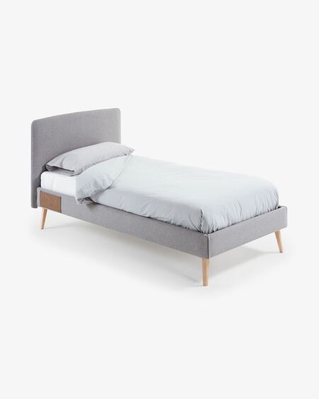 Funda cama Dyla gris 90 x 190 cm