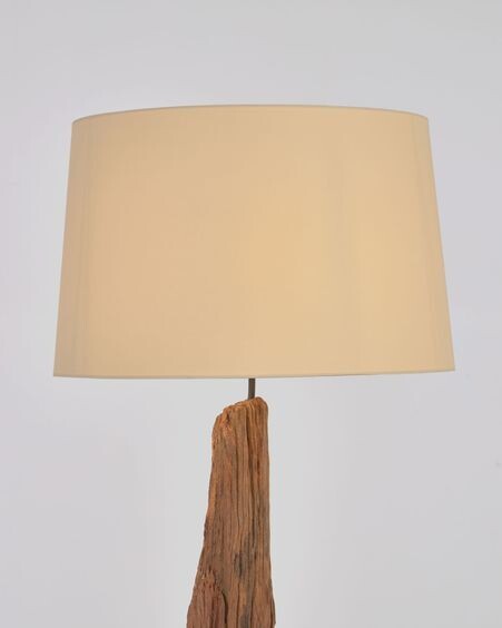 Lámpara de pie Powell de madera reciclada