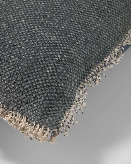 Funda cojín Camily 30 x 50 cm gris oscuro