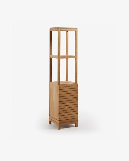 Estantería de baño Kuveni de madera maciza de teca 40 x 182 cm