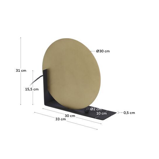 Lámpara de mesa Stahel de metal