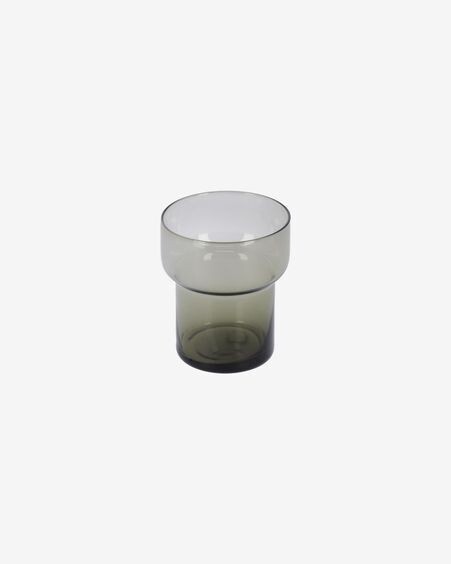 Vaso Syna grande de cristal gris