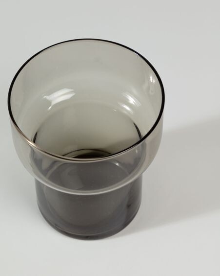 Vaso Syna grande de cristal gris