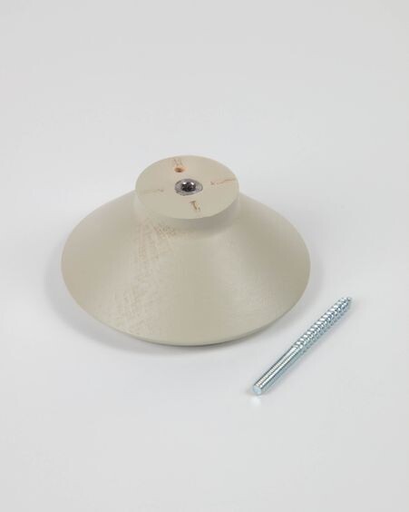 Set Nadua de 3 colgadores de madera maciza de haya con acabado natural, naranja y beige