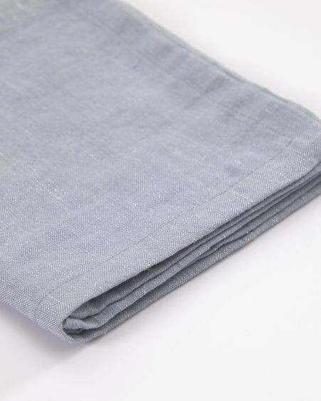 Set Ilitia de 2 servilletas algodón y lino azul