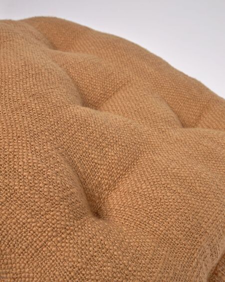 Cojín para silla Brunela 100% algodón marrón 45 x 45 cm