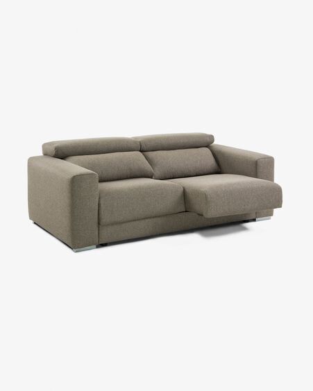 Sofá Atlanta 3 plazas marrón 210 cm