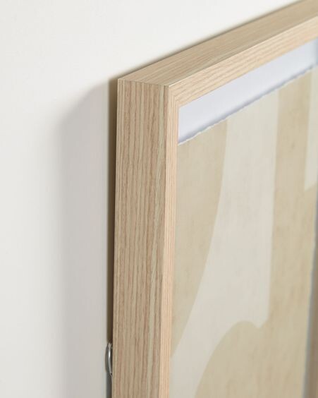 Cuadro Nannete formas geométrica beige 50 x 70 cm