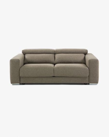 Sofá Atlanta 3 plazas marrón 210 cm