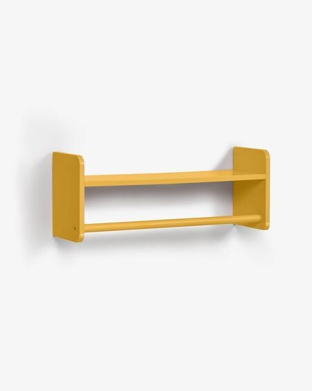 Estante perchero Florentina de MDF acabado mostaza 52,5 cm FSC