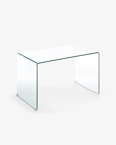 Escritorio Burano de cristal 125 x 70 cm