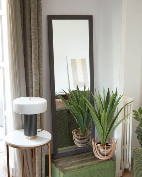 Planta artificial Yucca con maceta negro 80 cm