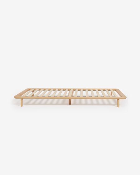 Cama Anielle de madera maciza de fresno 90 x 200 cm