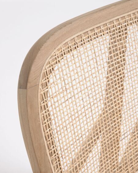 Sillón Nadra madera maciza teca y ratán