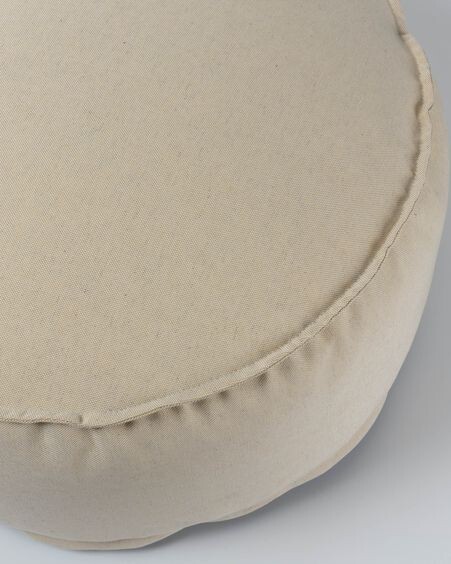 Puf redondo Nedra Ø 70 cm beige