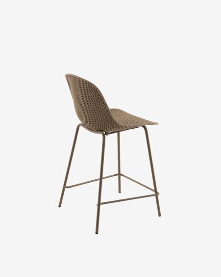 Taburete exterior Quinby beige altura 65 cm