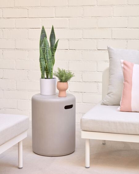 Reposapiés de exterior Taimi de cemento Ø 35 cm