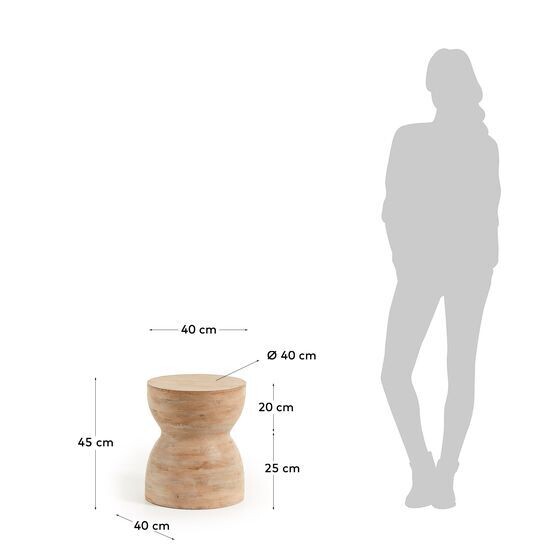 Mesa auxiliar Mazy Ø 40 cm