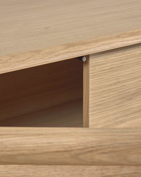 Aparador Lenon de madera maciza y chapa de roble 200 x 86 cm FSC MIX Credit
