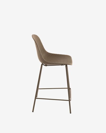 Taburete exterior Quinby beige altura 65 cm