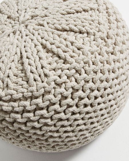 Puf Shott Ø 50 cm blanco