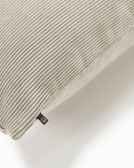 Funda cojín Namie 60 x 60 cm pana topo