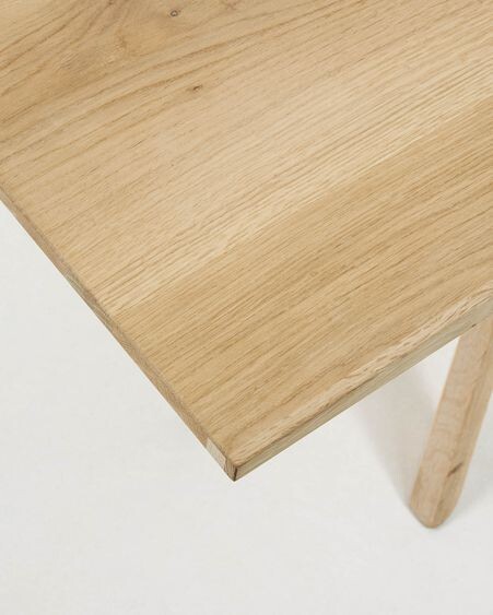 Mesa Armande chapa de roble con acabado blanqueado 180 x 90 cm