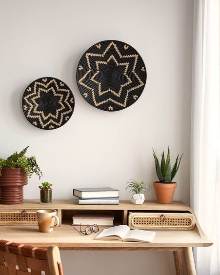 Set Aurek de 2 paneles murales Ø 40 cm / Ø 30 cm