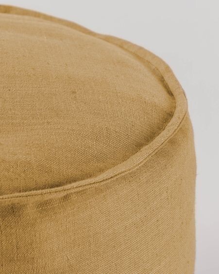Puf Maelina mostaza Ø 42 cm